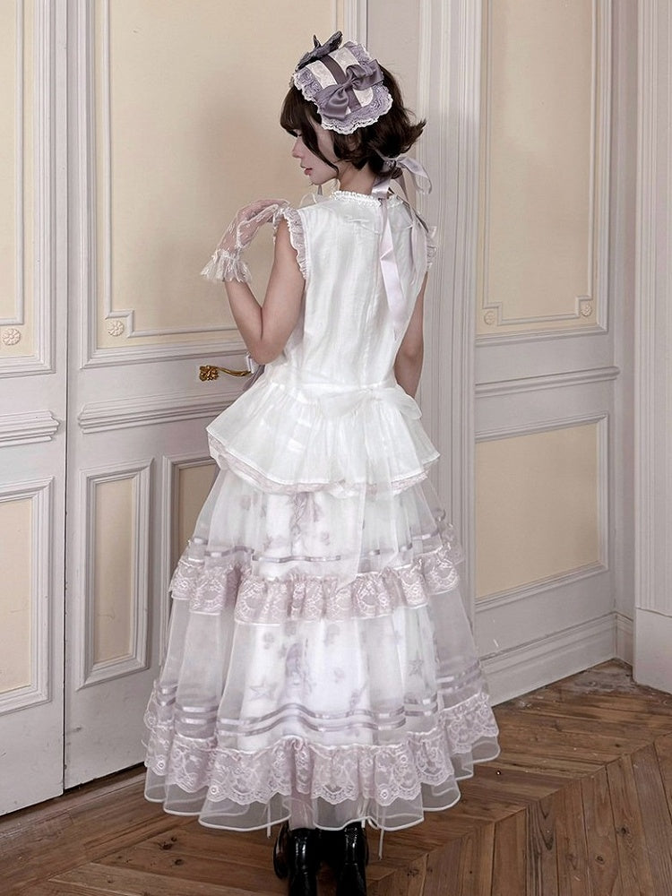 Chinese-Inspired Floral-Embroidered Top and Skirt Coordinate - image 7