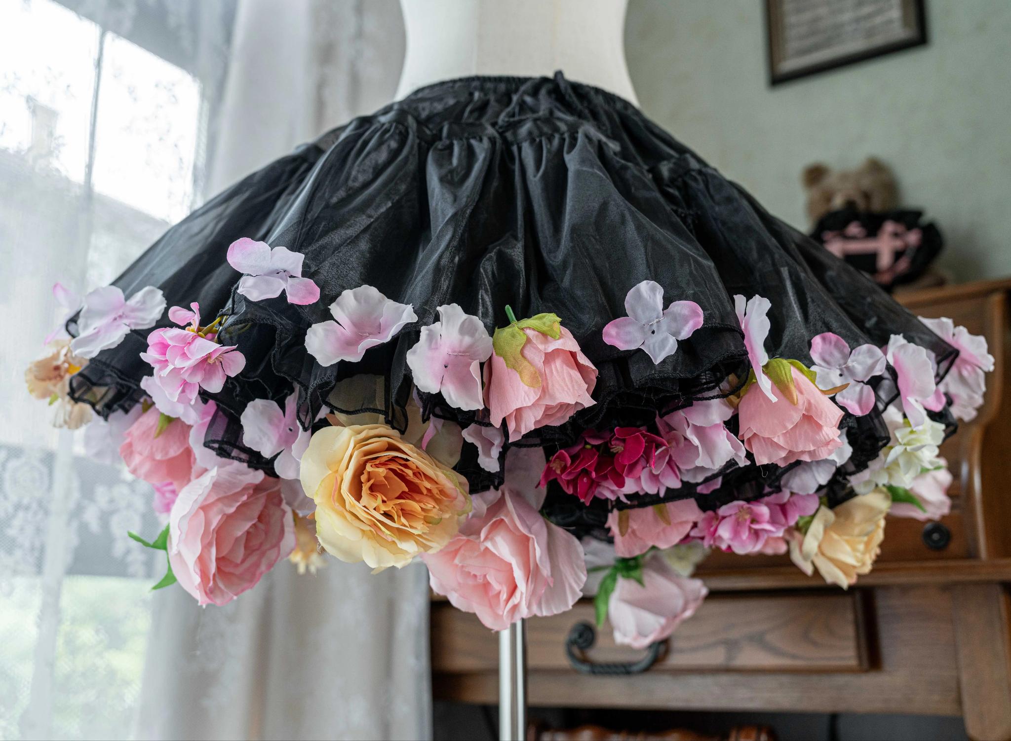 Floral Lolita Petticoat with Detachable Trim Collection - image 16