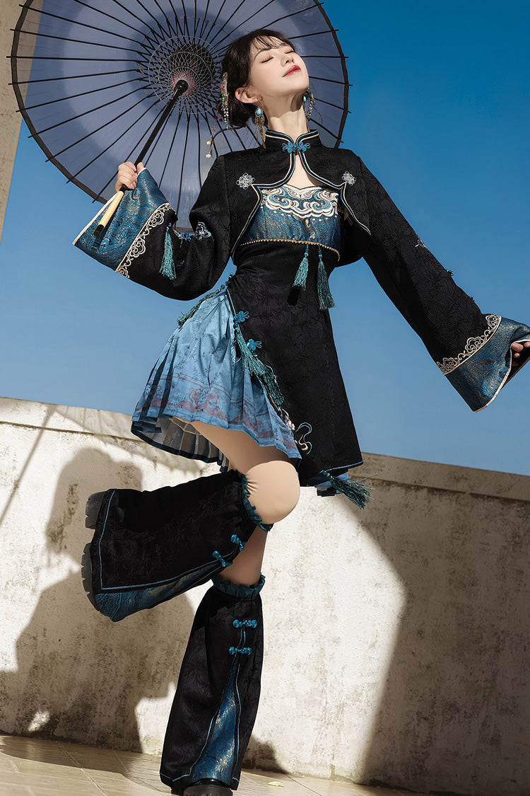 Misty Teal - Classic Lolita JSK Dress Set & Separates - image 5