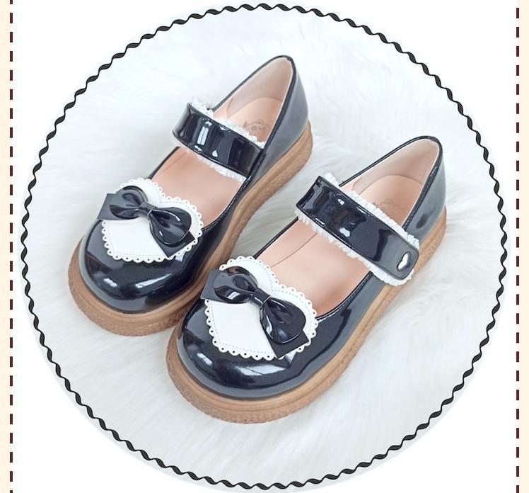Cute Milkmaid Round Toe Multicolor Lolita Shoes - image 36