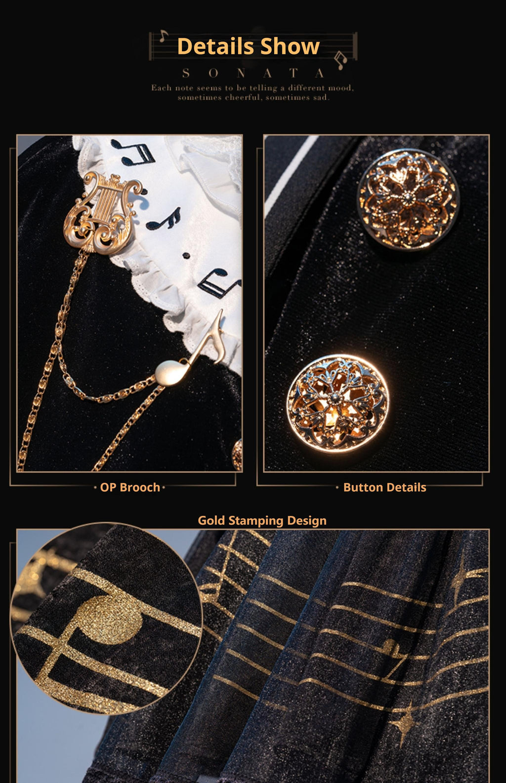 Black and White Sonata - Ouji Lolita Vest Suit and Vintage Lolita OP Dress - image 36