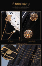 Black and White Sonata - Ouji Lolita Vest Suit and Vintage Lolita OP Dress - image 36