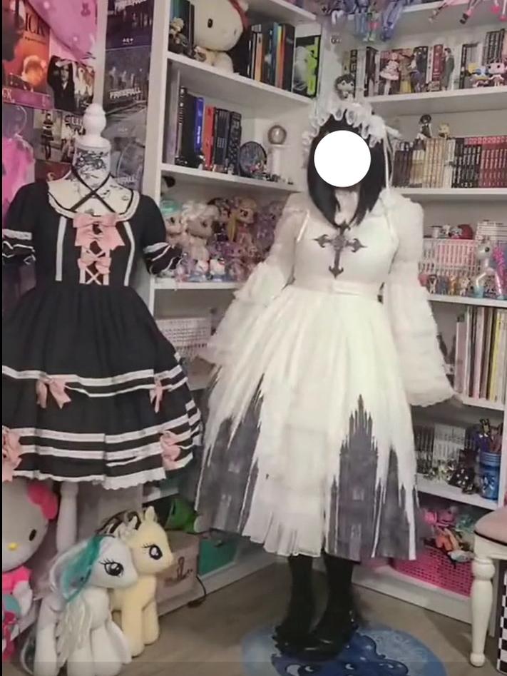 Noloria - Medium-High Volume Lolita White Puffy Petticoat, 17.7" (45 CM) - image 12