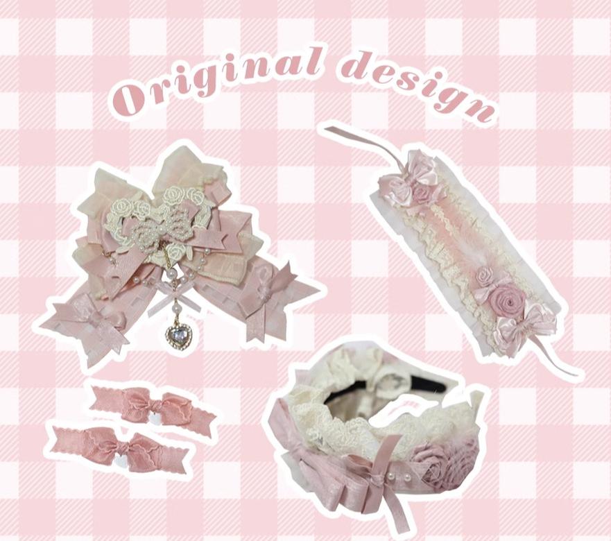 Satin Ballet Sweet Lolita Feather Bow Headdress - image 36