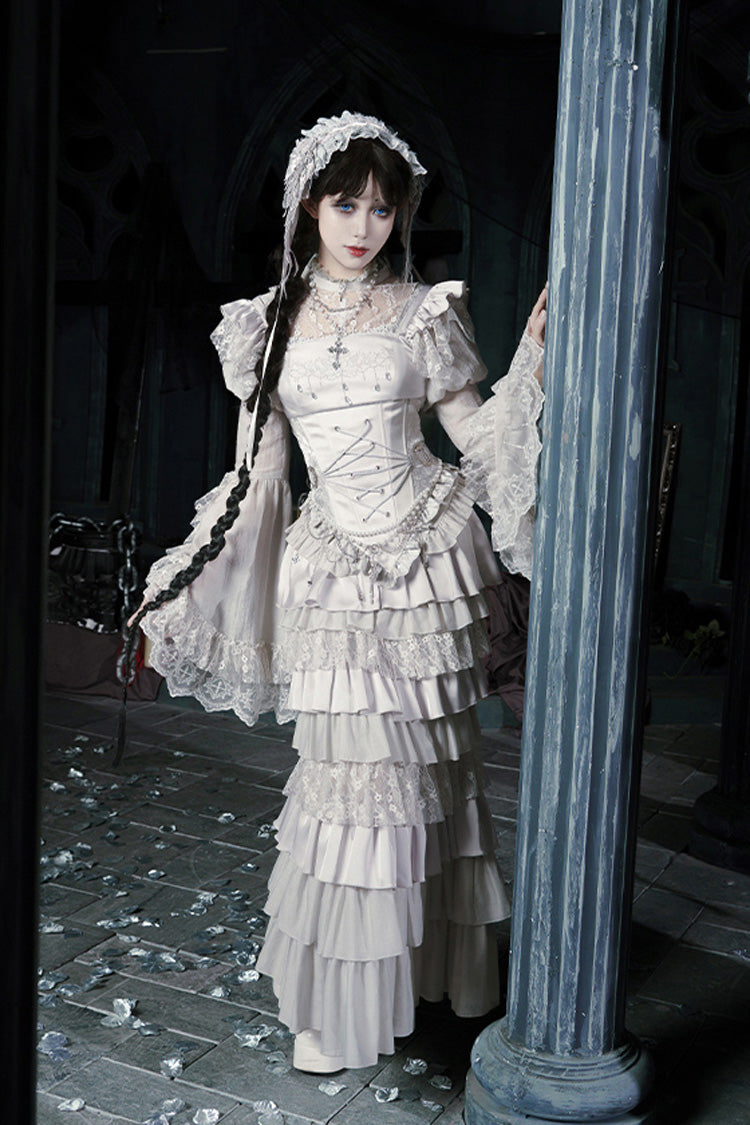 Bionic Doll - Gothic Lolita Fishtail Skirt & Corset Full Set - image 4