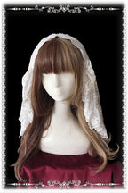 Gothic Lolita Veil with Double-Layer Lace Headdress - image 5