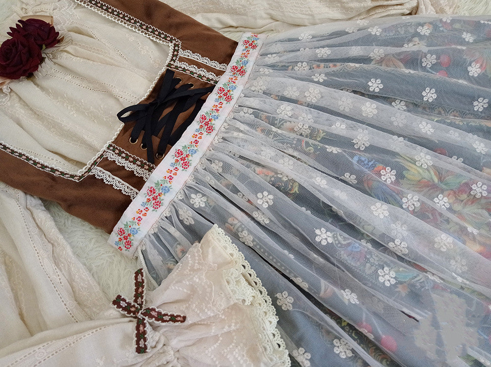 Rich Hymn - Lolita Bavarian Long Velvet JSK - image 44
