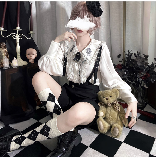 Corroding the Heart - Ouji Lolita Shirt Suspenders Shorts Collection - image 19