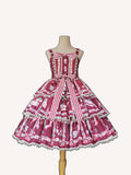 Strawberry Tea - Tiered Ruffles Lolita JSK - image 5