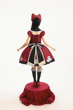 Teacup Cat - Vintage Polka-Dot Lolita OP Set - image 7