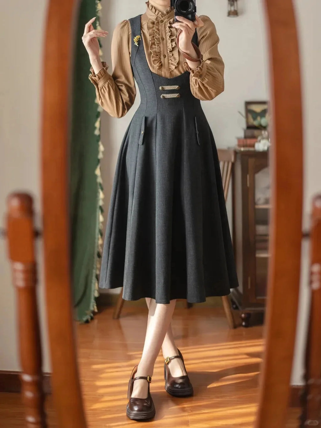 Forest Corridor 10-Panel Bustier Waist-Cinching Lolita JSK - image 20