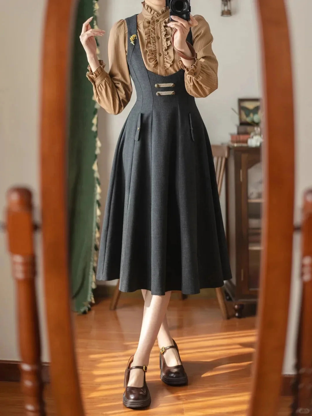 Forest Corridor 10-Panel Bustier Waist-Cinching Lolita JSK - image 20