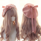 Sweet Woolen Lolita Lace Beret, Japanese Style - image 5