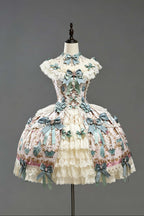 Antique Gem Fragrance Lolita Green JSK Dress Set - image 1
