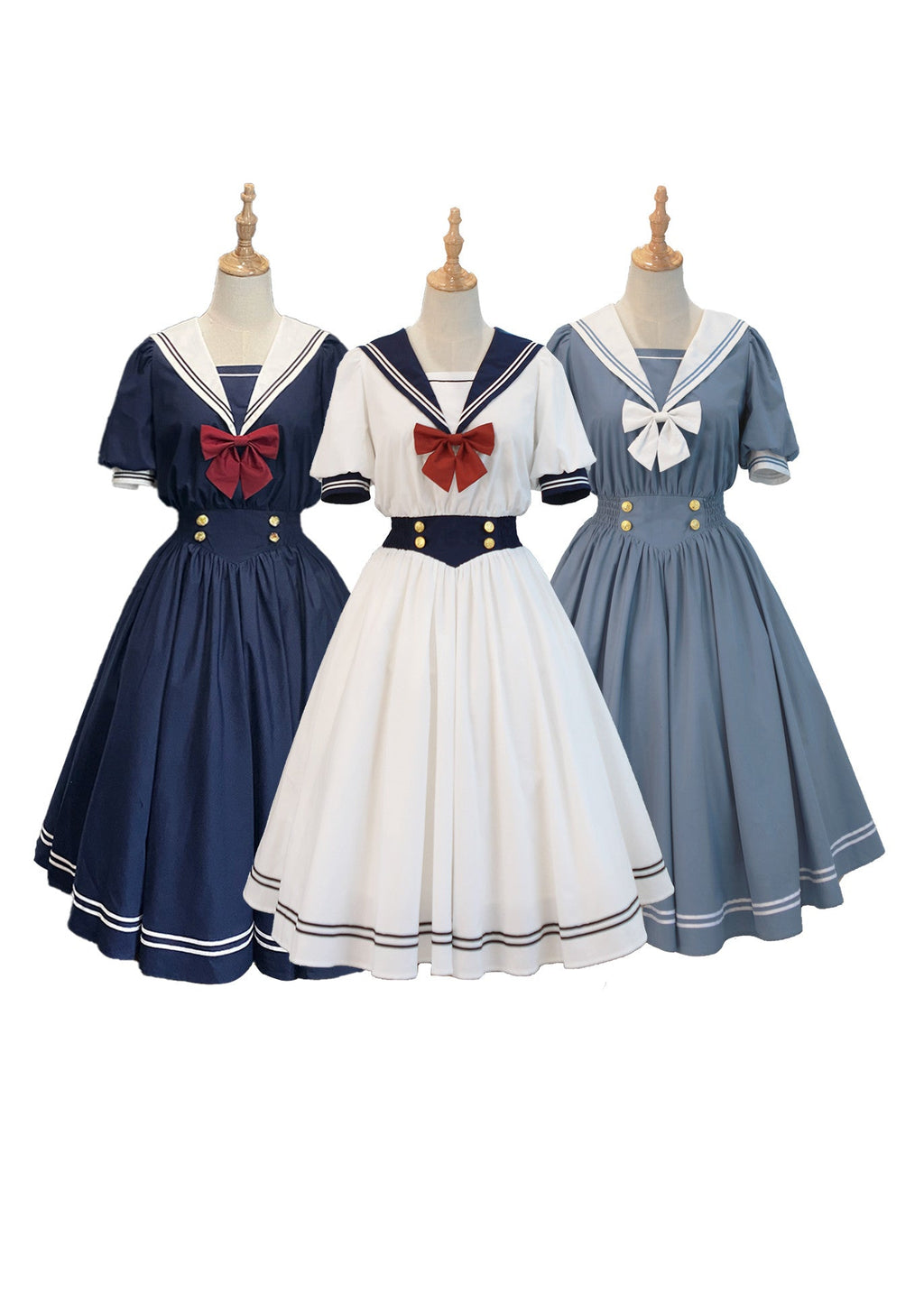 Sea and Wind - Retro Sailor Lolita OP Dress Version 1.0 - image 1