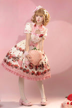 Peach Berry Charm - Sweet Lolita OP Dress and Accessories - image 9