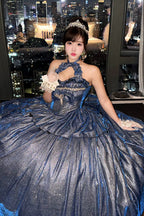 Paris-Inspired - Sleeveless Glitter Series Ruffled Cut-Out Bow Sweet Lolita Skirt Set - image 4