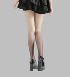 Gothic Lolita Black Gradient Printed Pantyhose - image 6