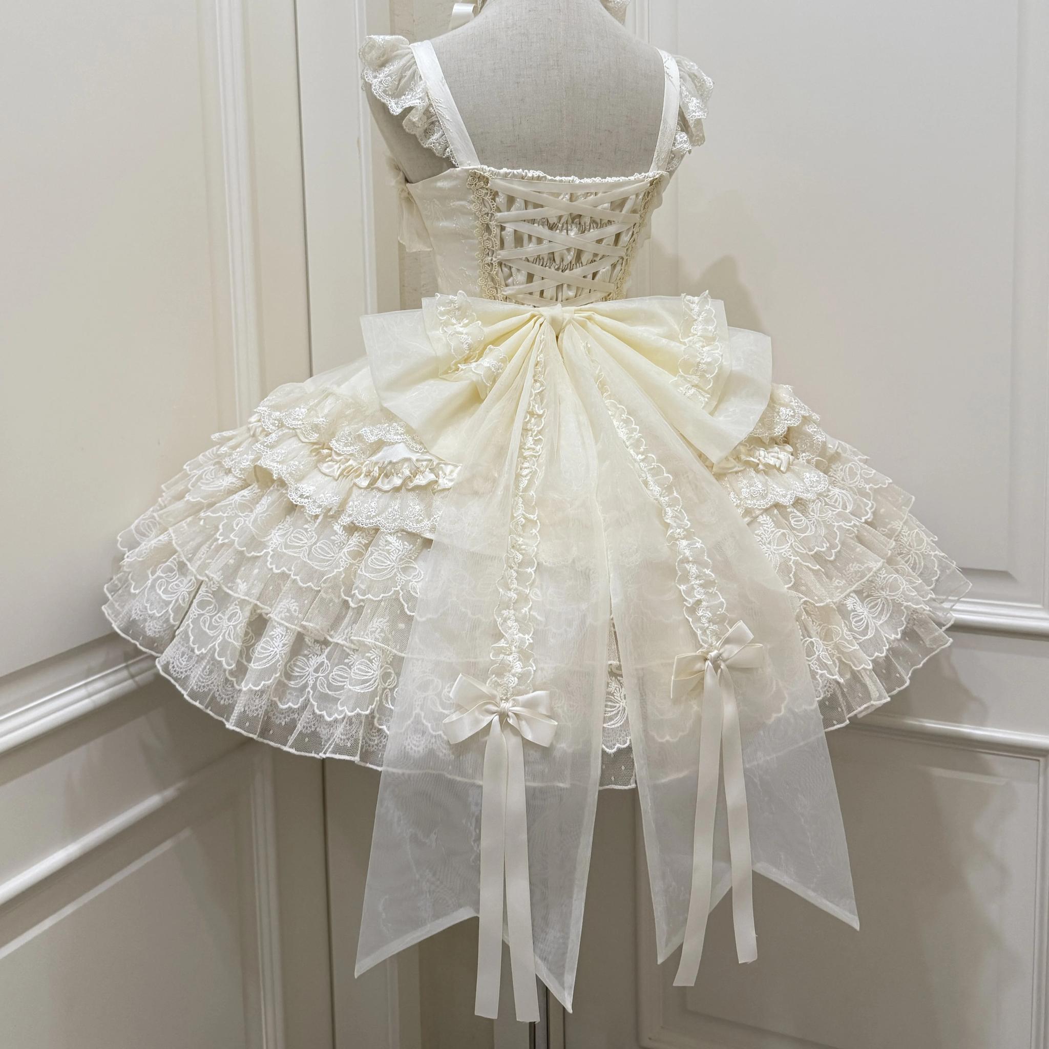 Ribbons of Love Sweet Lolita Tiered JSK Dress - image 40