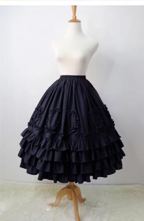 Court Style Retro Chiffon Lolita Underskirt - image 3