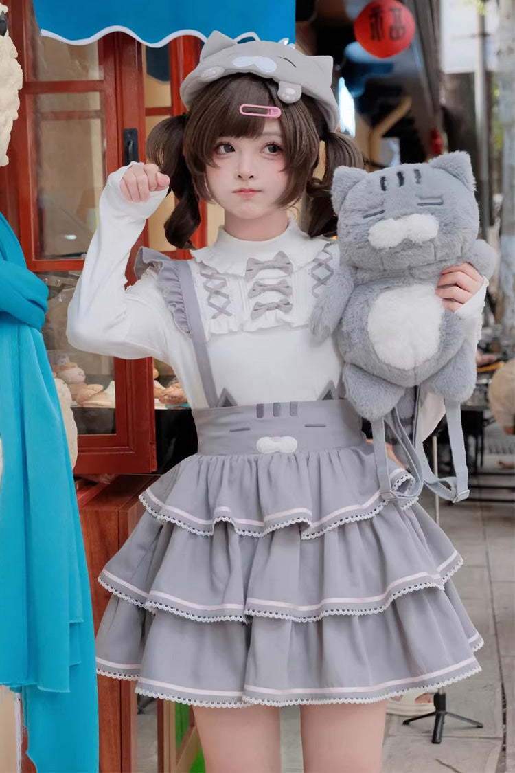 Gloomy Cat Series - Sweet Lolita Strap Dress and Top Collection - image 8