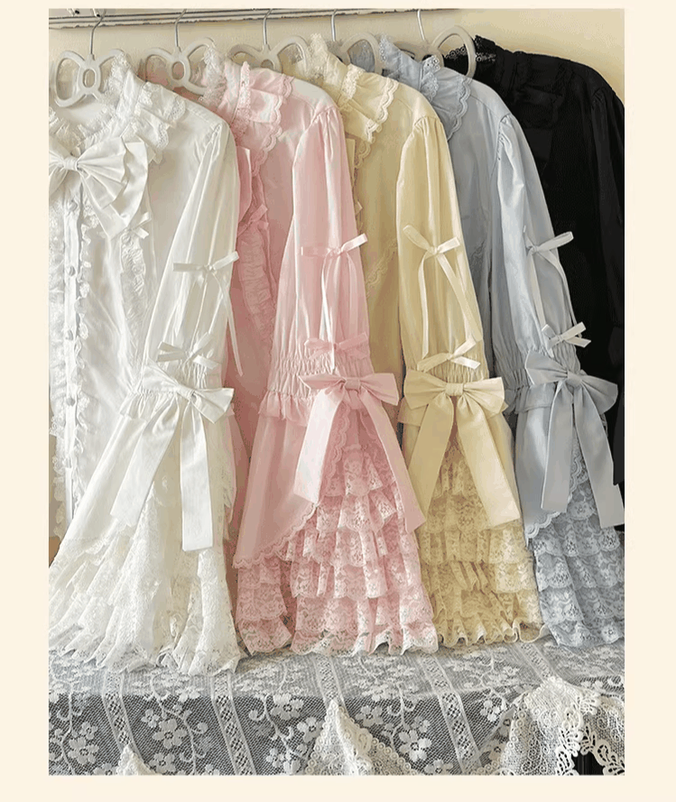 Plus Size Lolita Blouse, Princess Sleeves - image 12