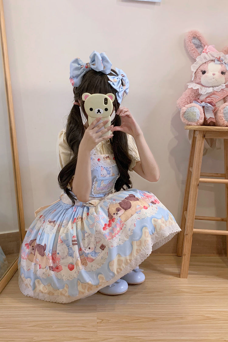 Cream Party Sweet Lolita JSK Dress in Three Colors - image 4