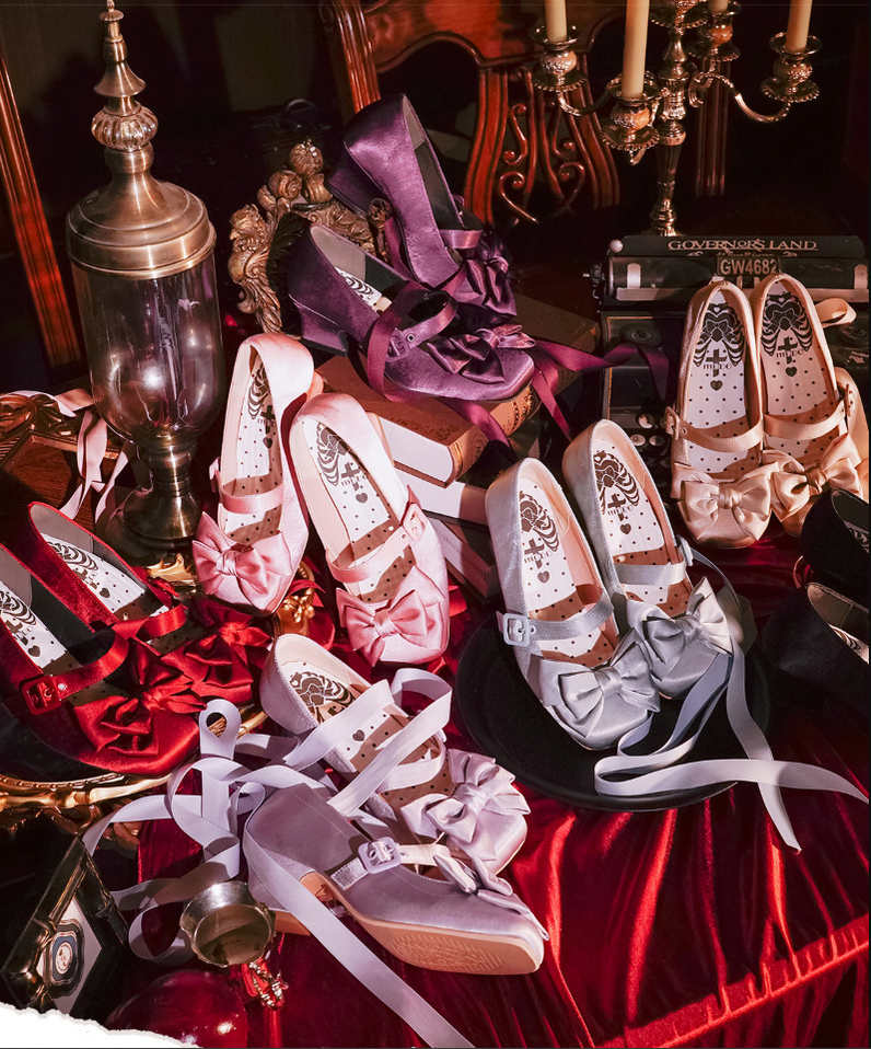 Sisi Elegant Satin Square-Toe Lolita Shoes - image 5