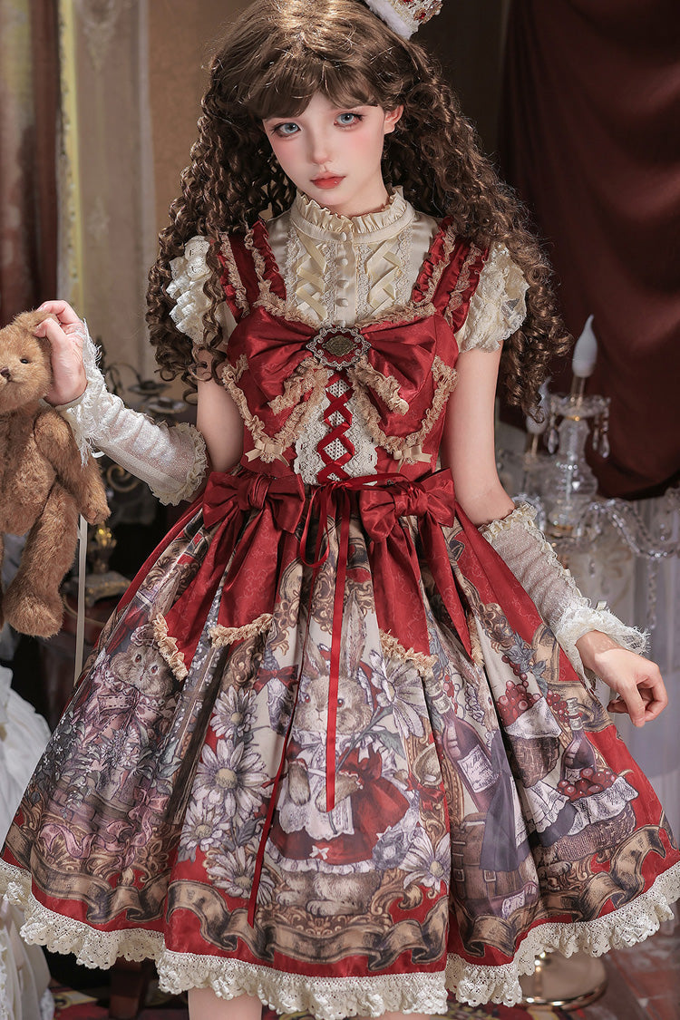 Mystery Bunny Classic Lolita JSK Dress Set - image 1