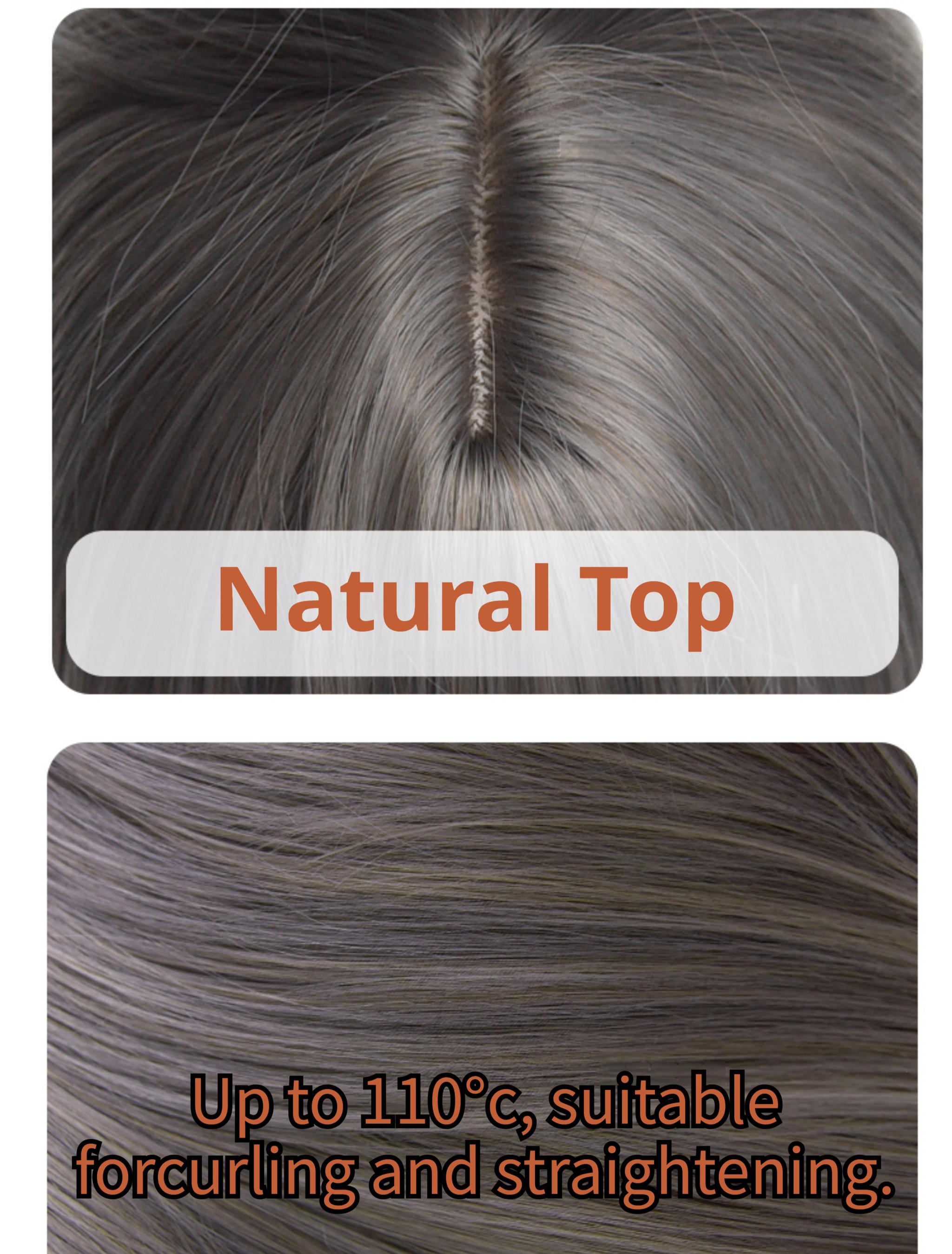 Light Gothic Lolita Wig, Green-Toned Ash Grey - image 11