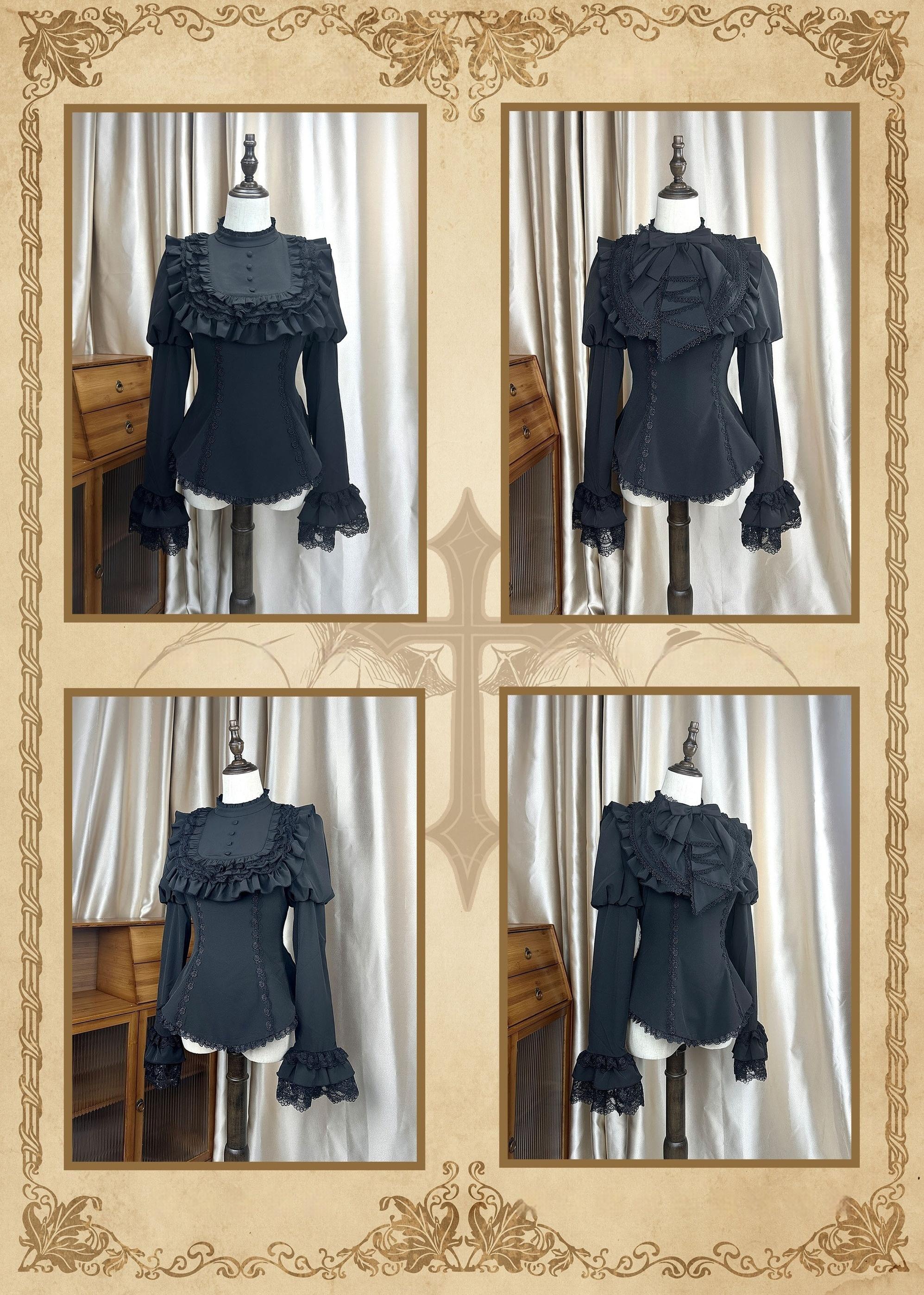 Gothic Fishbone Corset Lolita SK and Shirt Set - image 13