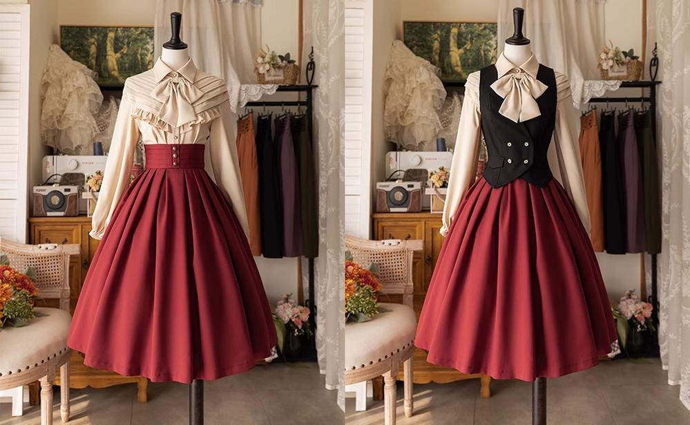 Forest Basket - Elegant Lolita Pleated SK - image 8