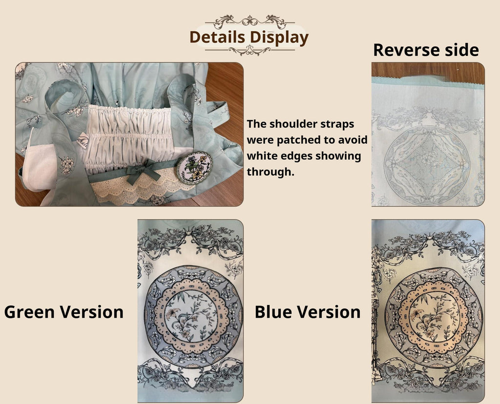 Small Porcelain Plate - Classic Lolita JSK Printed Dress and Accessories - image 14