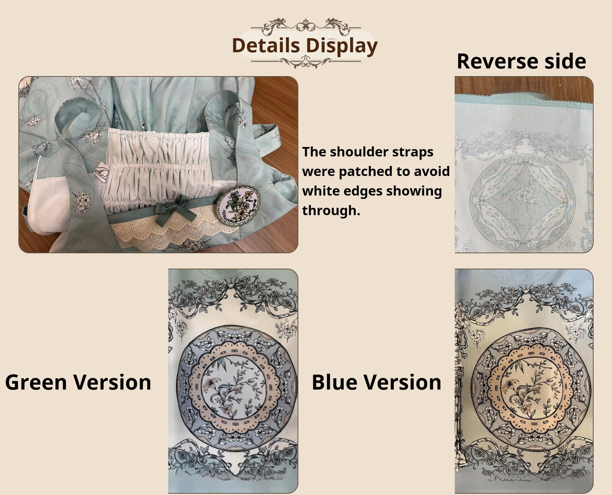 Small Porcelain Plate - Classic Lolita JSK Printed Dress and Accessories - image 14