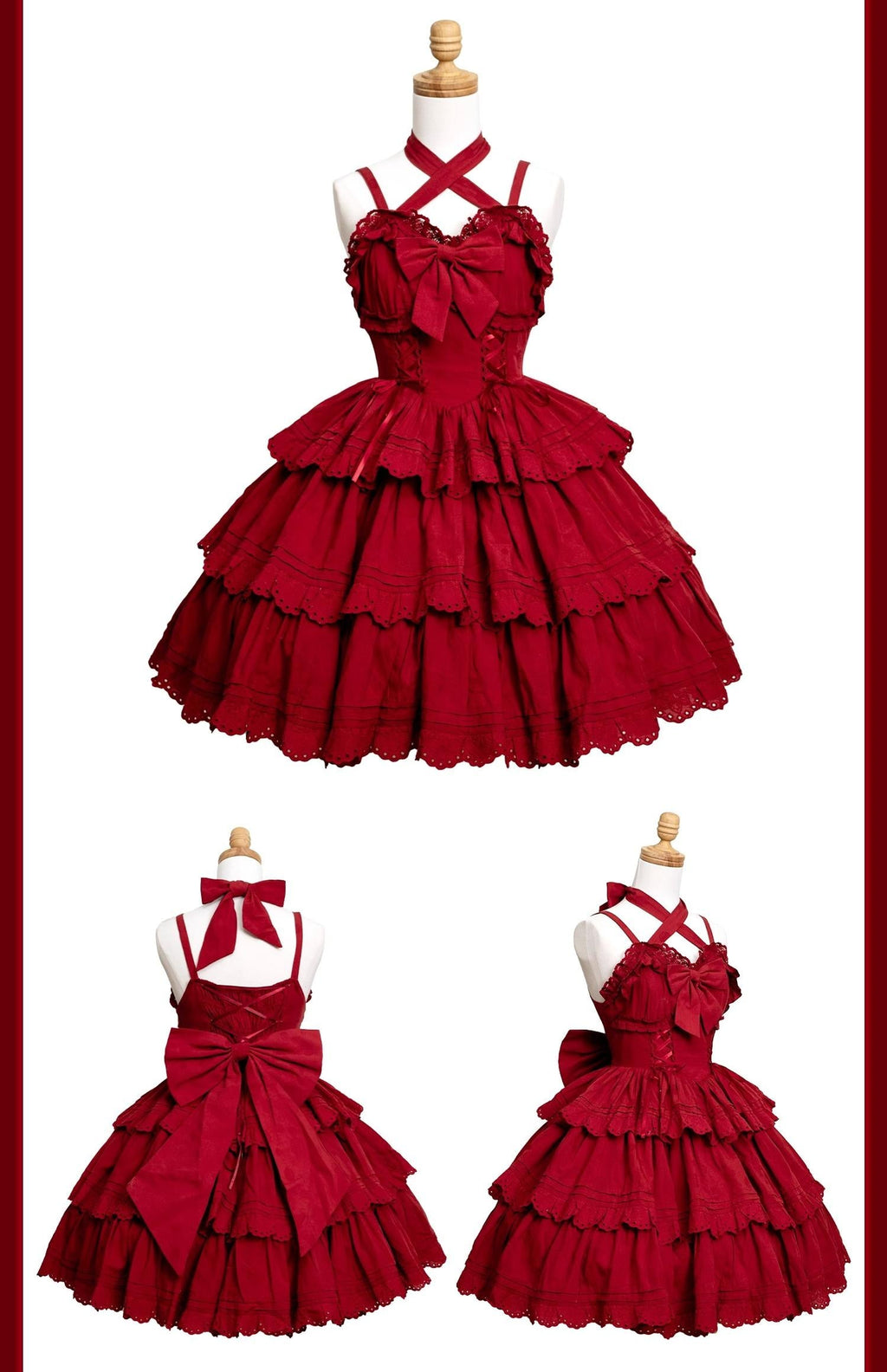 Miss Flora - Cotton Sweet Lolita Dress Set Doll-like OP and JSK - image 15