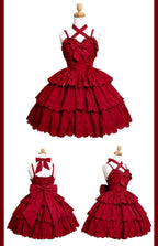 Miss Flora - Cotton Sweet Lolita Dress Set Doll-like OP and JSK - image 15