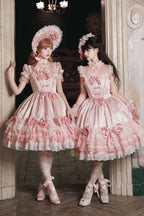 Satin Rose Sweet Lolita OP and JSK Dress Series and Accessories - image 1