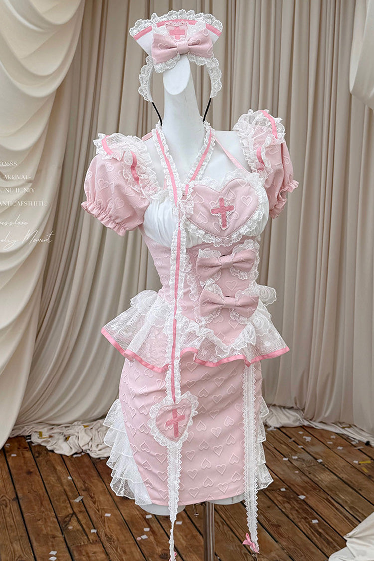 Little Nurse - Sweet Lolita Skirt Set - image 1