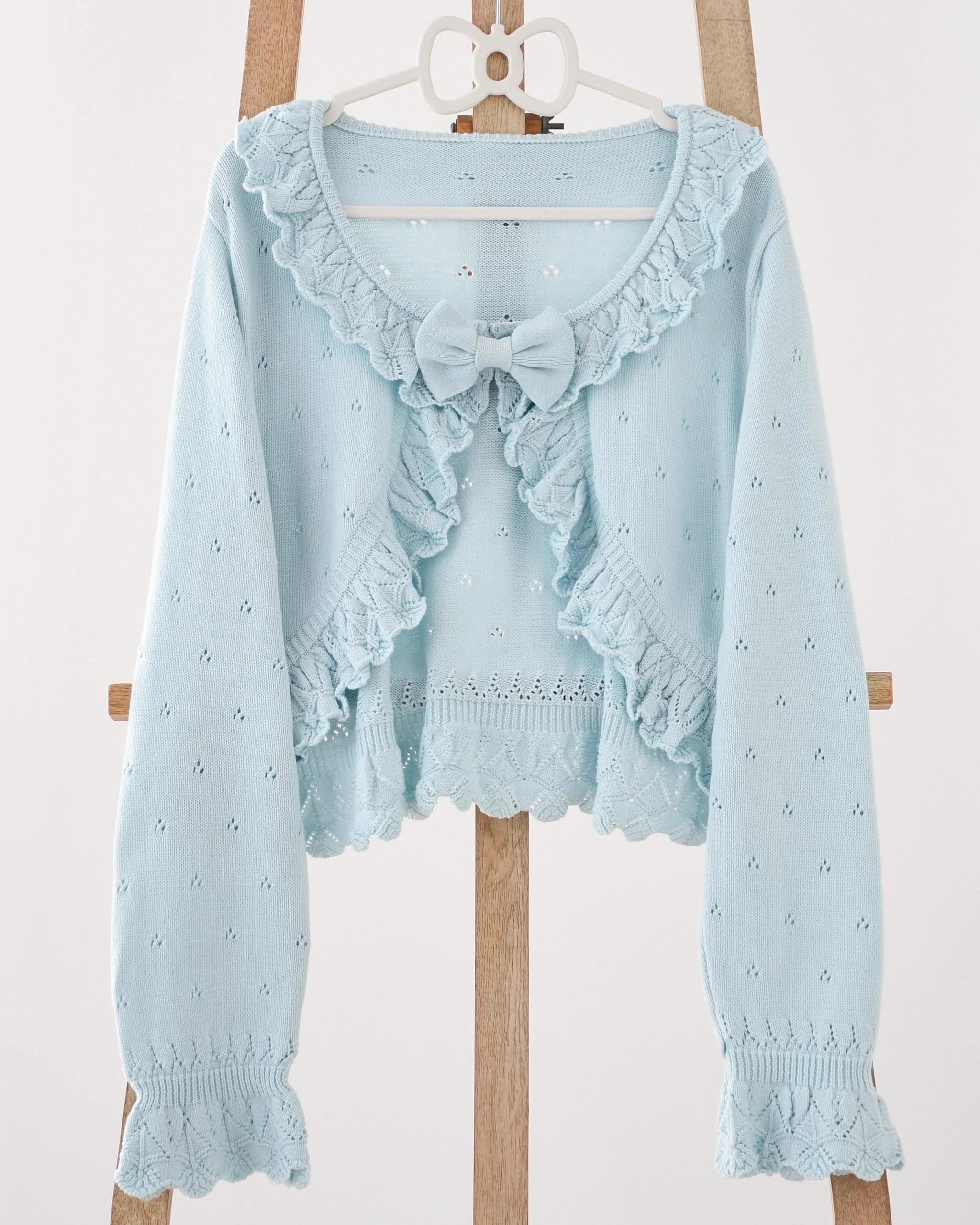 Nainai - Vintage Lolita Knitted Cardigan - image 2