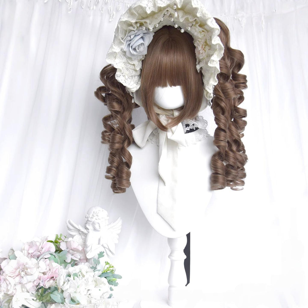 Doll-Like Lolita Wig with Detachable Curly Ponytails - image 10