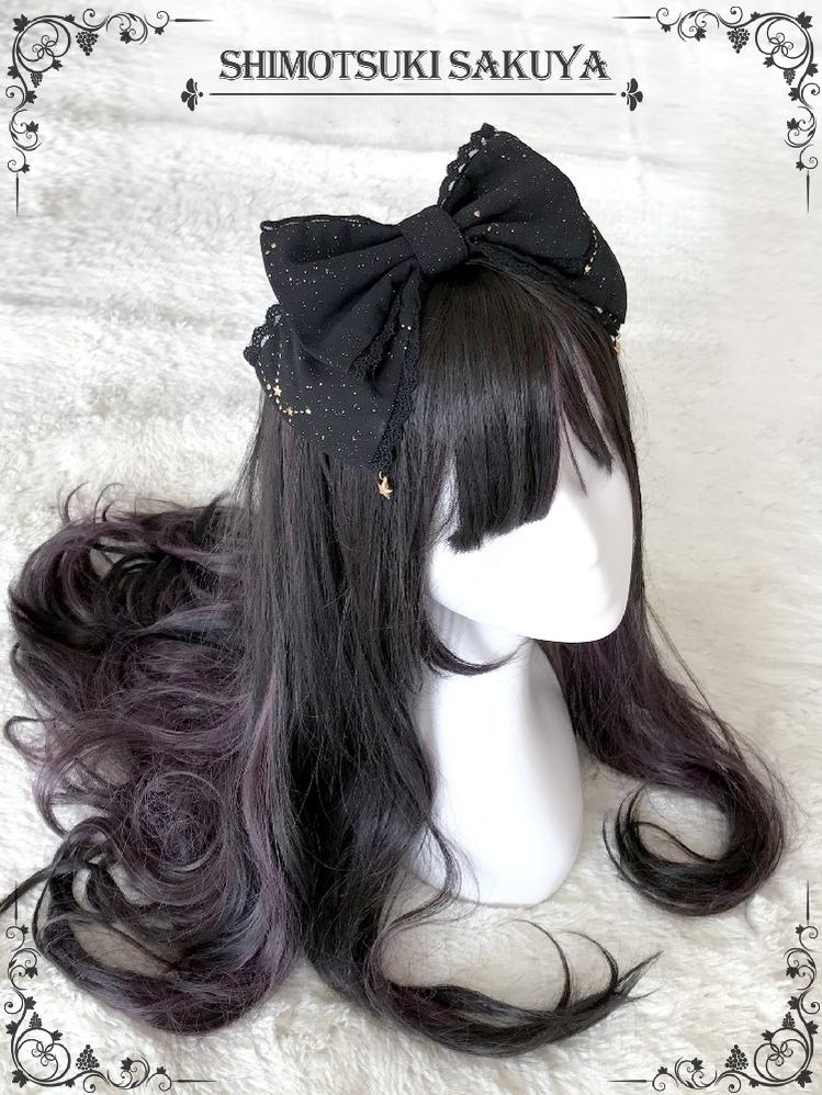 The Whisper of Stars - Gothic Constellation Lolita JSK & Accessories - Black KC Only / One Size for Accessory
