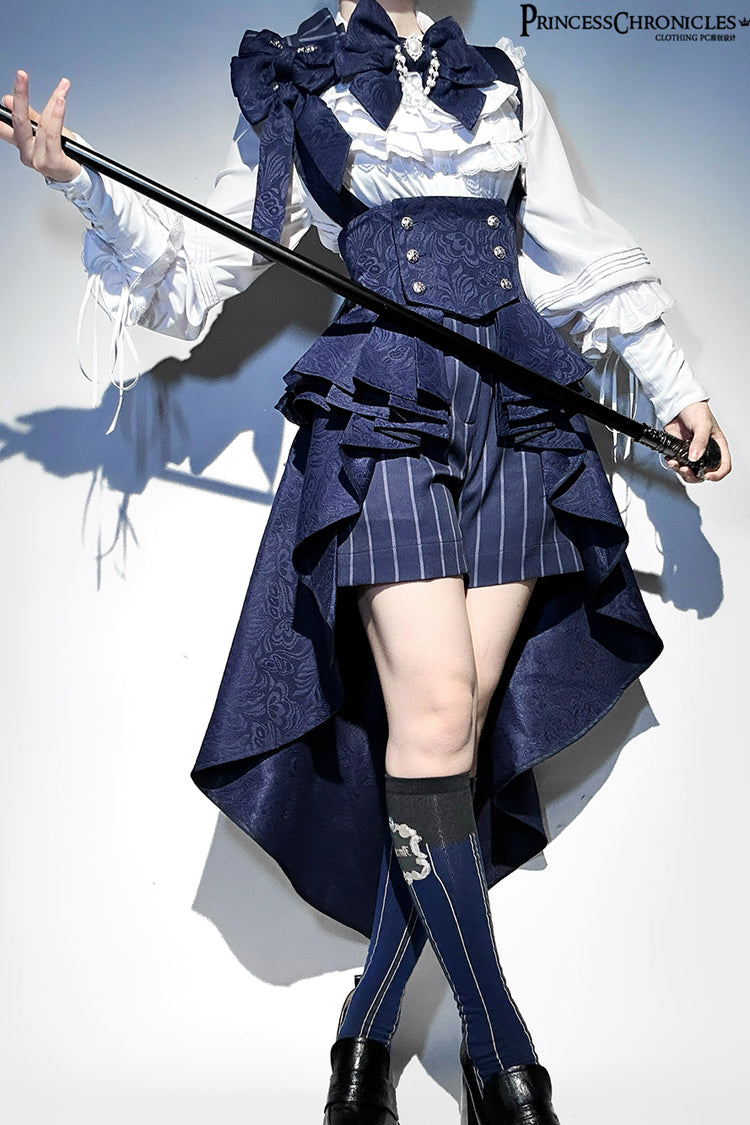 Rabbit Theater Ouji High-Low Girdle in Blue - image 11
