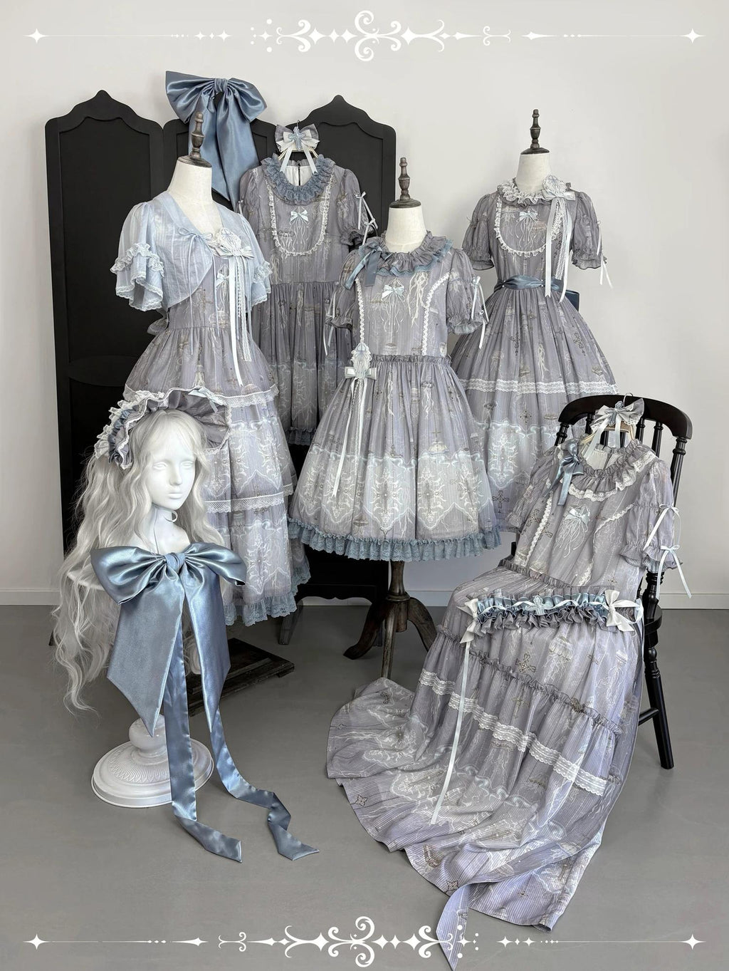 Moonlit Sea Realm - Classic Lolita OP, JSK and Accessories Collection - image 1