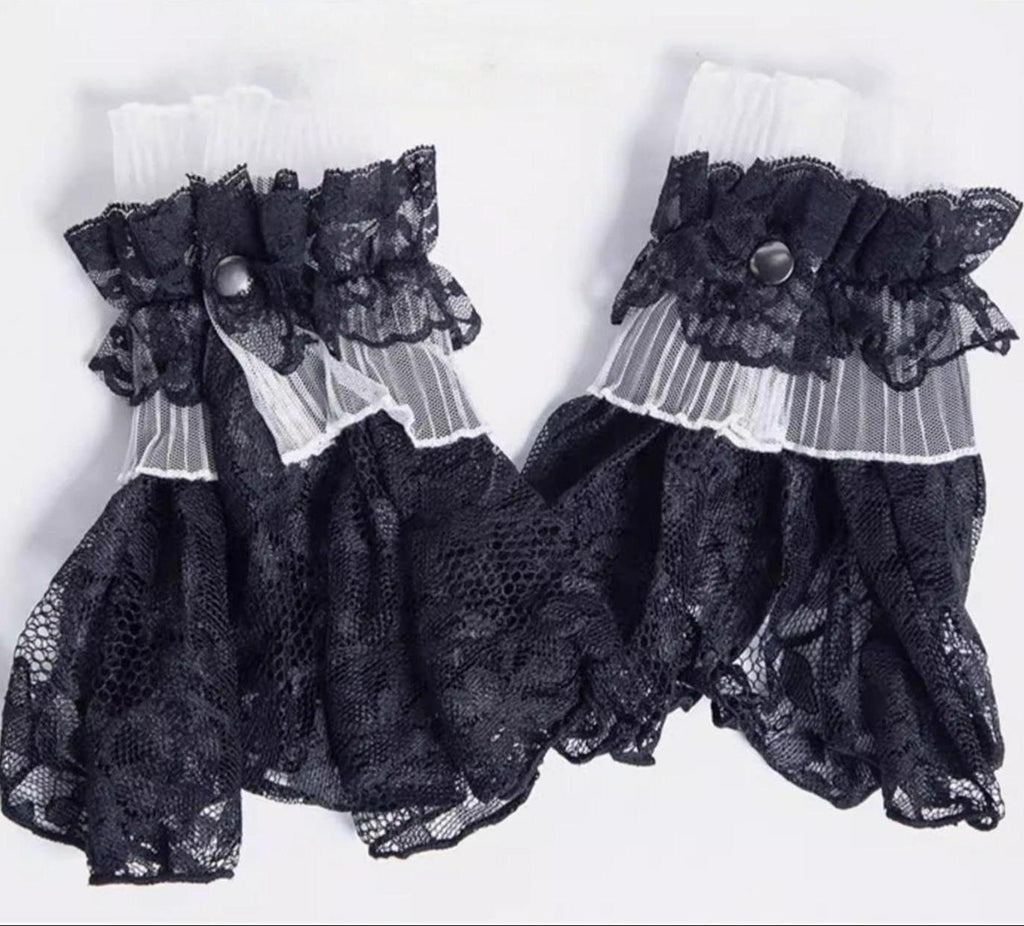 Gothic Lolita Lace Cuffs, Crown Decoration - image 9