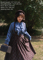 Forest Dew - Elegant Lolita Slim-Fit Shirt with Detachable Jabot - image 16