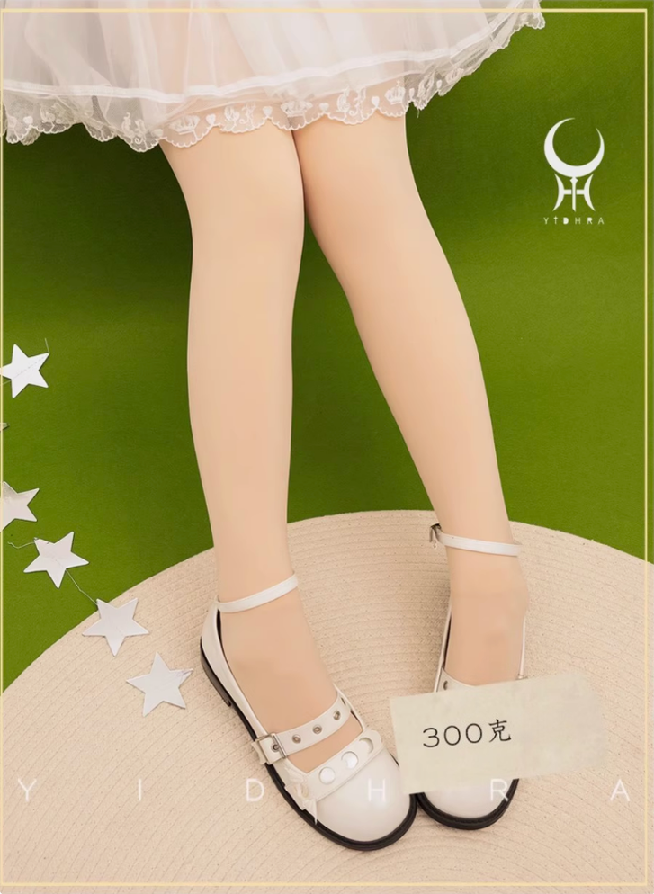 120D Daily Lolita Velvet Spring Leggings, Solid Color - image 17