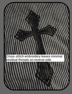 Striped Cross - Gothic Coordinated Lolita Set, Adjustable Blouse & Skirt - image 29