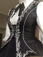 Black Ouji Lolita Banquet Waistcoat - image 7