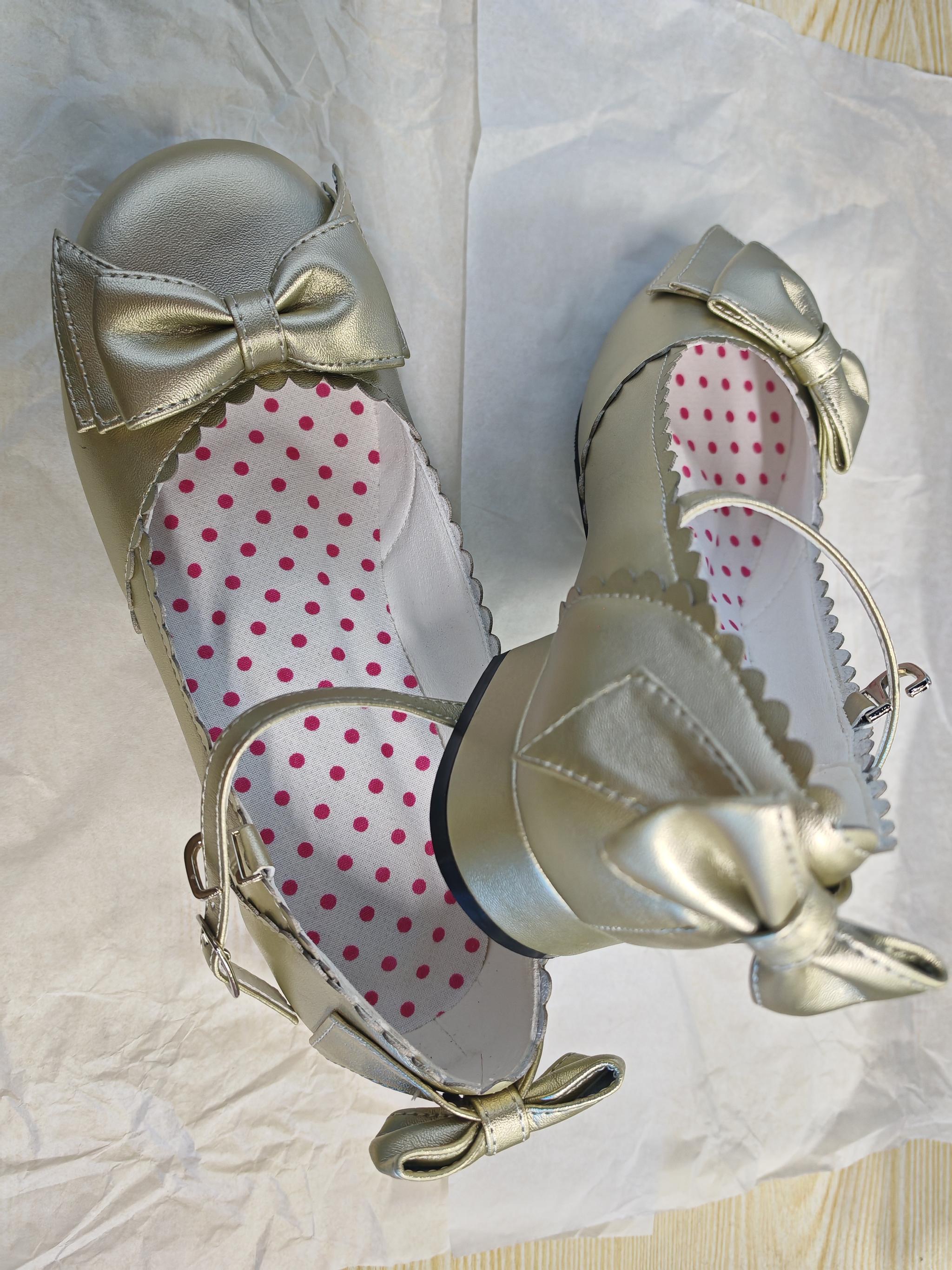 Round Toe Lolita Shoes Sweet Bow Design Size 33-41 - image 34