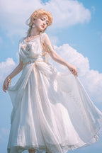 Ragnarok Sweet Elegant Lolita JSK Dress and Accessory Set in White - image 2